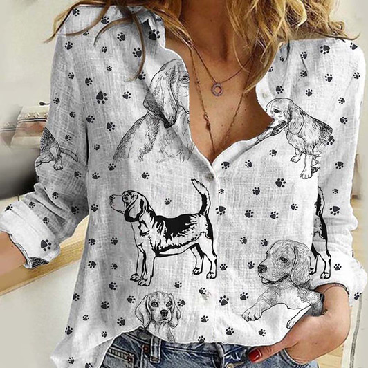 Gift For Dog Lovers Beagles Casual Shirt Gift For Dog Lovers Beagles Casual Shirt
