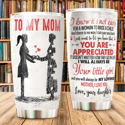 Gift For Mom From Daughter Tumbler Cup Mother And Daughter Gift For Mom From Daughter Tumbler Cup Mother And Daughter
