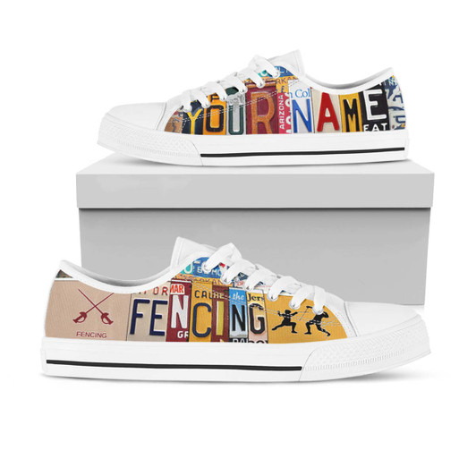 Personalized Fencing Low Top Shoes Personalized Fencing Low Top Shoes