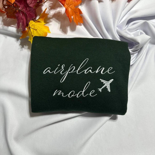 Airplane Mode Embroidery Sweatshirt and Hoodie, Colorful Sweatshirt Airplane Mode Embroidery Sweatshirt and Hoodie, Colorful Sweatshirt