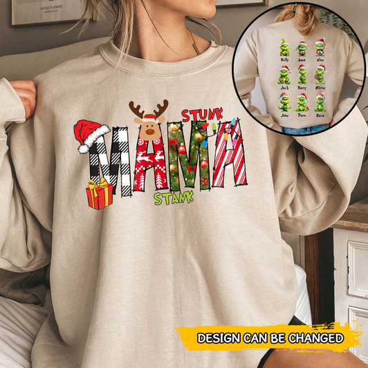 Custom Christmas Sweater for Mom Grandma Mama Nana