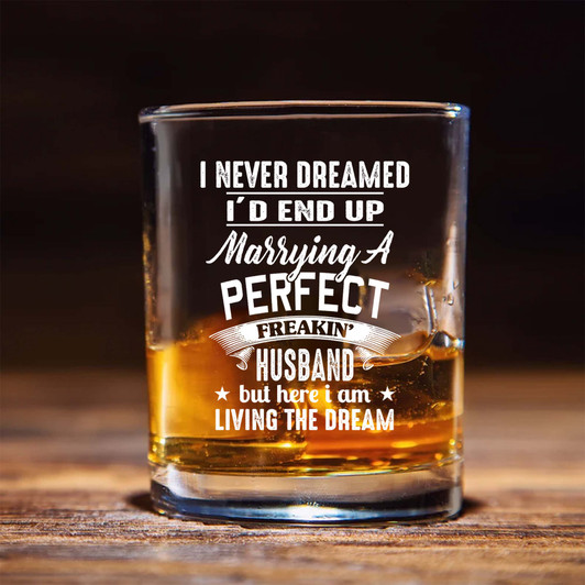 Romantic Anniversary Christmas Gift for Wife from Husband Whiskey Glass Romantic Anniversary Christmas Gift for Wife from Husband Whiskey Glass