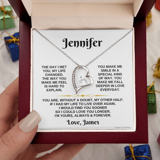 Personalized I'm Yours Always Forever  Forever Love Necklace