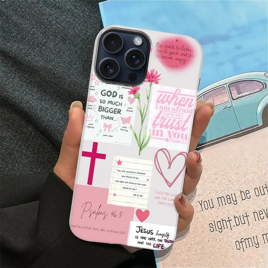 Cute Flowers Bible Quotes Phone case Cute Flowers Bible Quotes Phone case