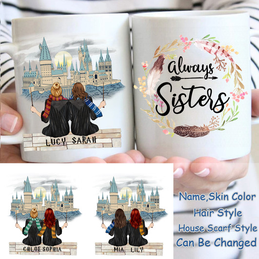 Personalized Wizard Mug Gift For Best Friend Sister Personalized Wizard Mug Gift For Best Friend Sister