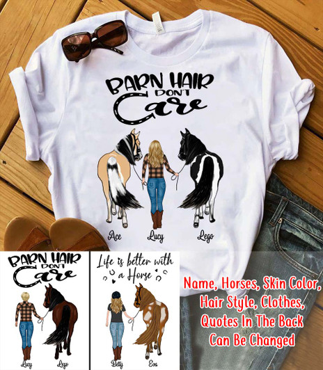 Personalized Horse Gift For Horse Lovers T-shirt