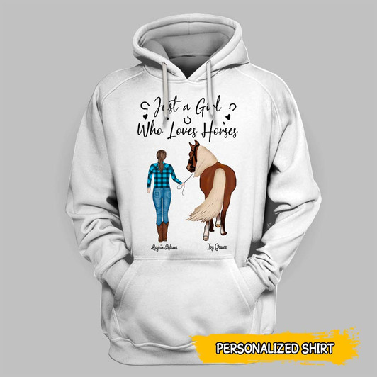 Personalized Gif For Horse Lover Girl With Horse Hoodie For Women Personalized Gif For Horse Lover Girl With Horse Hoodie For Women