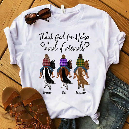Personalized Gift For Horse Lover Girl Riding Horse Shirt T-Shirt Personalized Gift For Horse Lover Girl Riding Horse Shirt T-Shirt