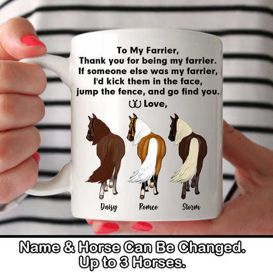 Customized Gift For Horse Lover To My Farrier Mug Customized Gift For Horse Lover To My Farrier Mug