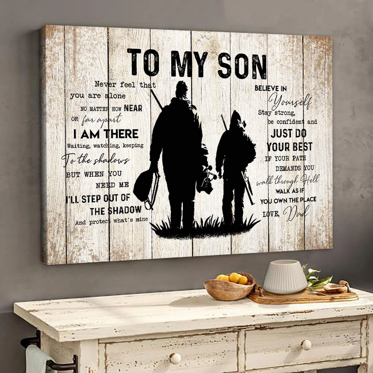 Gift For Son To My Son Hunting Lover Canvas
