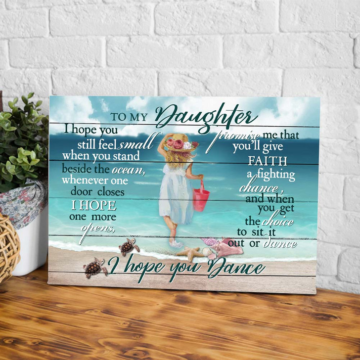Gift For Daughter I Hope You Dance Canvas Decor Gift