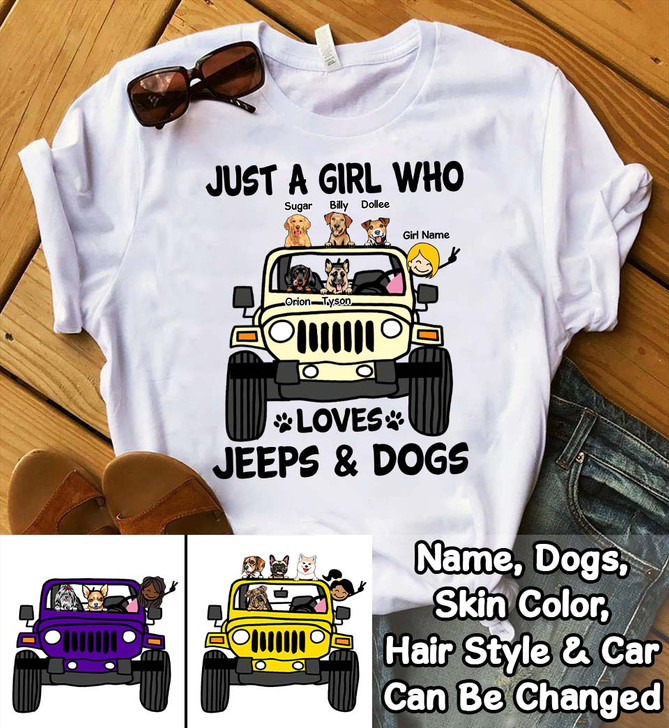 dog and jeep shirt