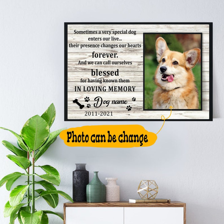 Personalized Memorial Gift Dog Lover Poster
