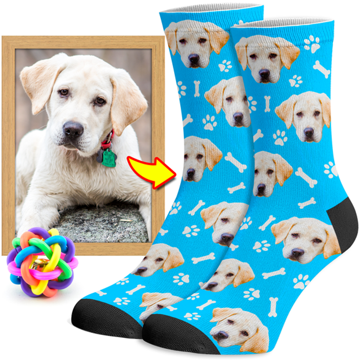 Personalized Dog Face Socks