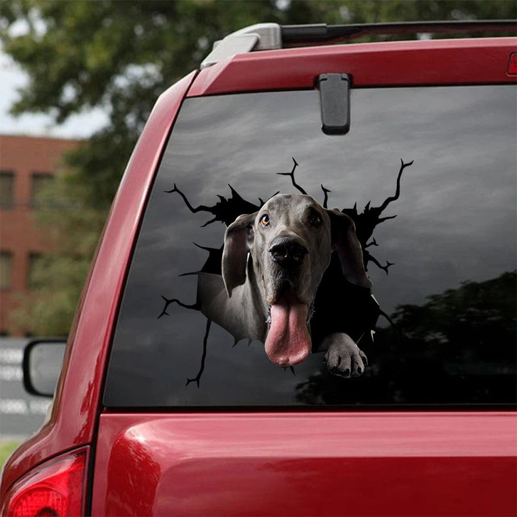 Great Dane Dog Sticker Cute Funny Car Decal