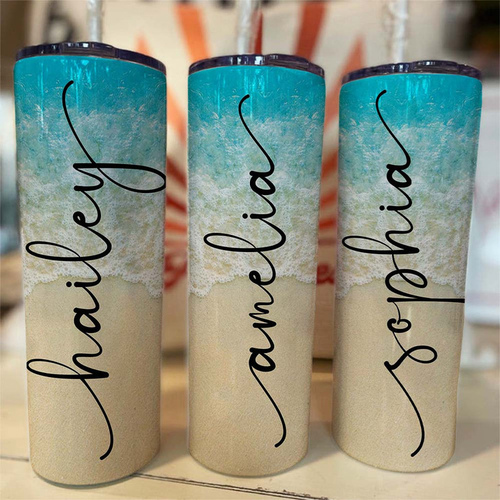 Personalized Beach Vacation Tumbler, Family vacation tumbler , Girls Trip Tumbler , Summer tumbler