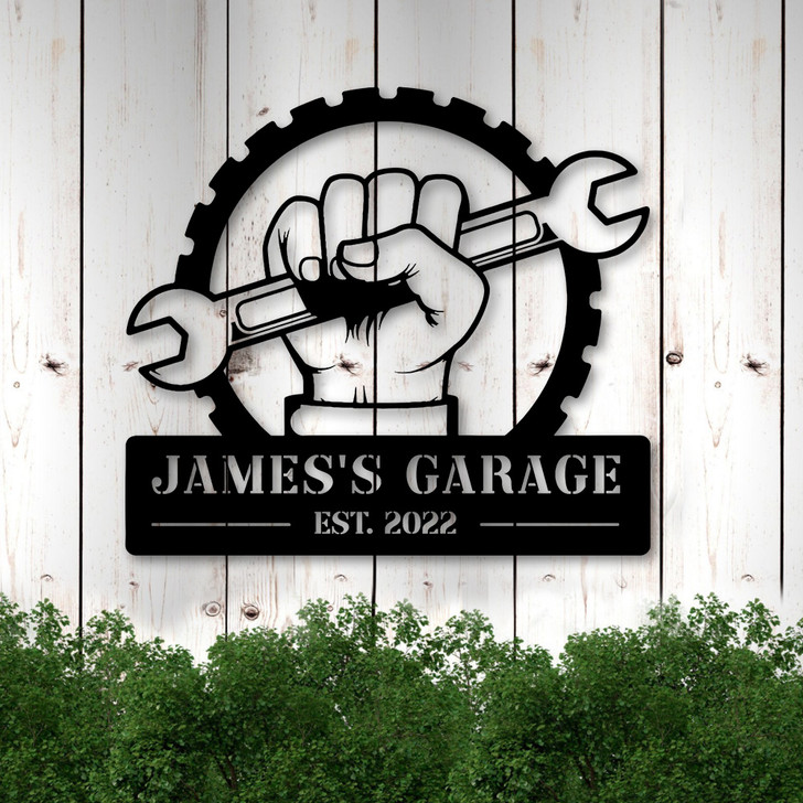 Personalized Dad Gift Dad Garage Metal Sign Home Decor