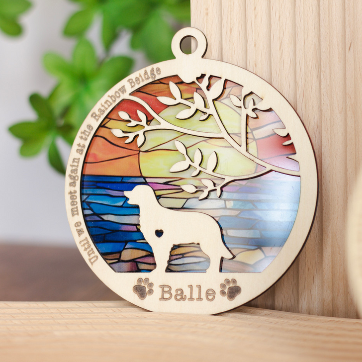 Rememberance Gift For Dog Owners, Sympathy Gift Loss Of Dog Layered Ornament