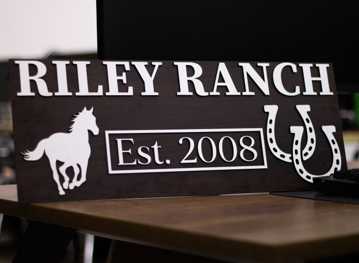 Personalized Gift For Horse Owners Horse Ranch Wooden Sign Home Decor