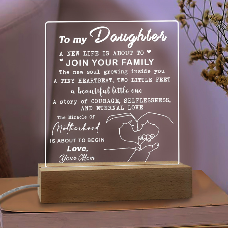 Gift For Expecting Mom To My Daughter Gift For Daughter From Mom Led Night Light