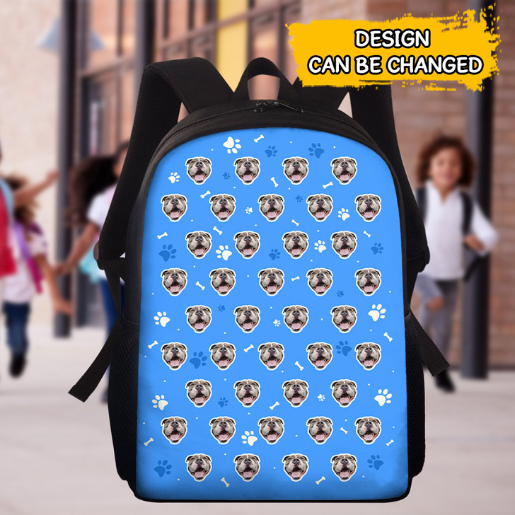 Personalized Gift For Dog Lovers Upload Photo Backpack
