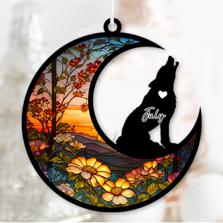 Coyote Wolf Suncatcher Ornament Wildlife Animal Ornament
