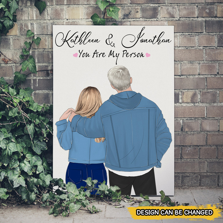 Personalized  Romantic  Couple Canvas Gift for Couple