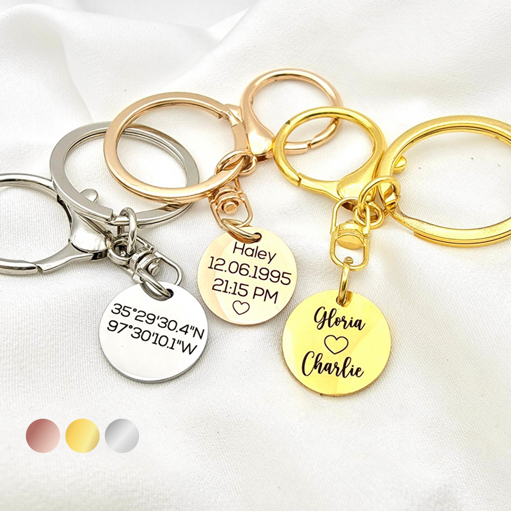 Keychain With Locker Birthstone, Gift For Her, Unique Christmas Gift Birthday Gift