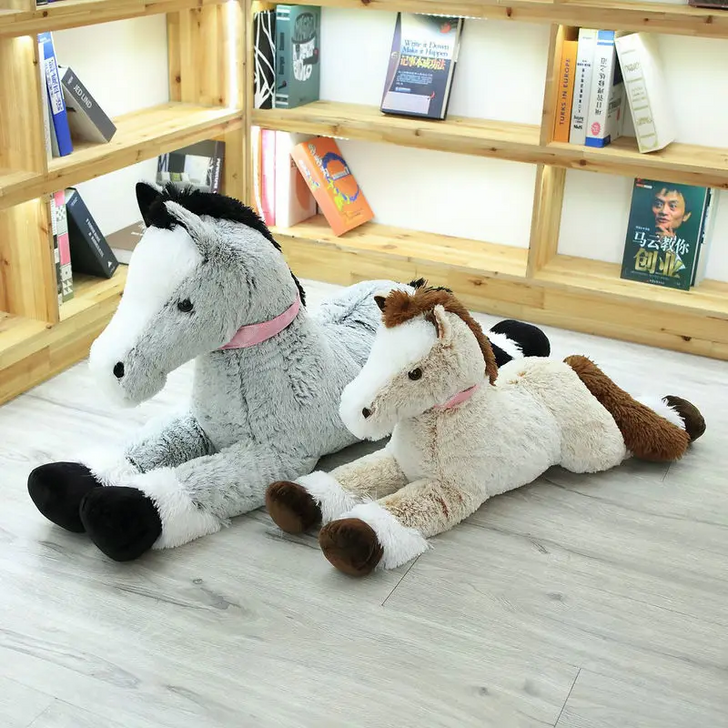 Giant Size Cartoon Horse Plush Toys Stuffed Animal, Gift For Horse Lovers