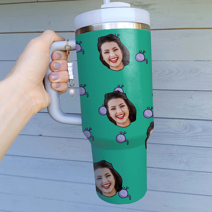 Personalized Tumbler Cup Upload Photo 40oz, Gift For Family and Friend