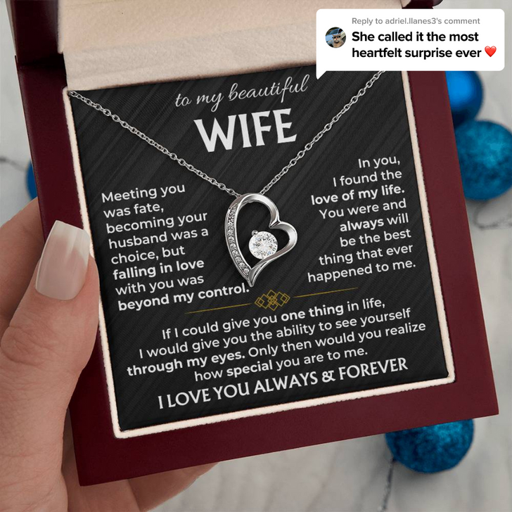 To My Wife - I Love You Always & Forever Necklace