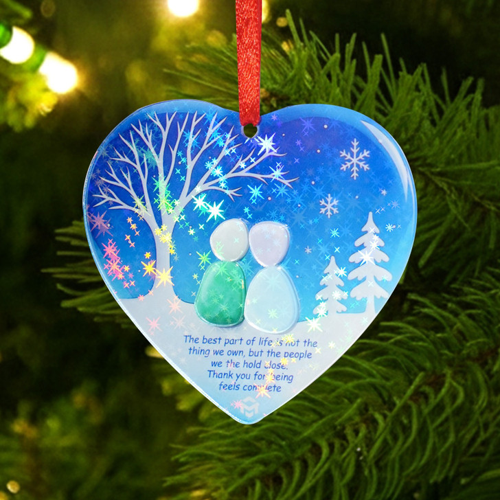 Personalized Couple Hologram Acrylic Ornament The Best Part Of Life