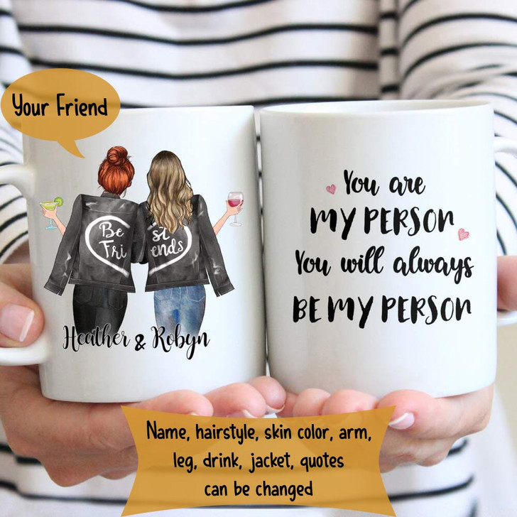 Personalized Gift For Best Friend Mug -  Best Friend Birthday Gifts