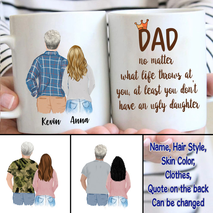 Personalized Gift For Dad & Daughter Mug