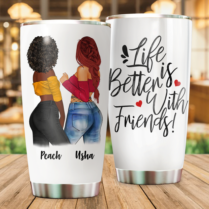 Personalized Gift For Best Friend, Sister Tumbler Cup