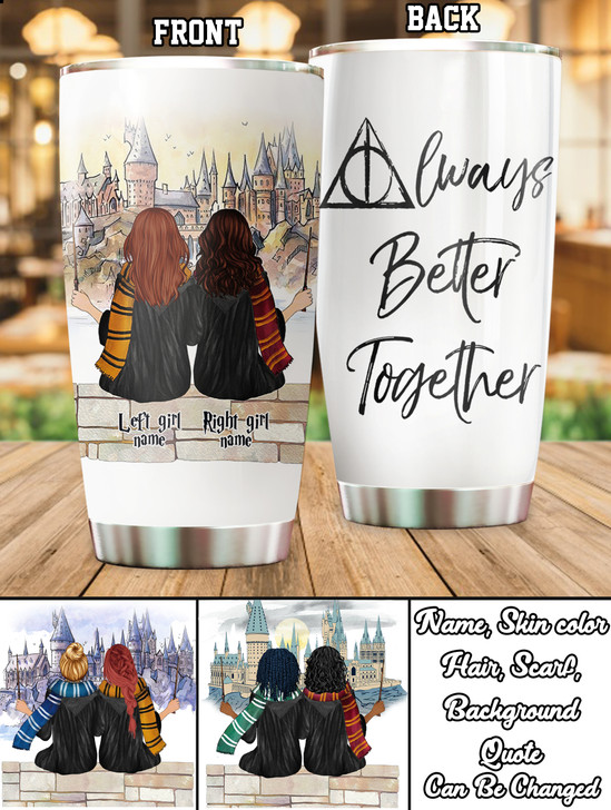 Gift For Best Friend, Personalized Wizard Tumbler Cup, Sister Gift