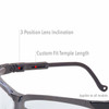 Uvex S3207 Genesis Safety Eyewear, Black Frame, Shade 3.0 Infra-Dura Ultra-Dura Hardcoat Lens