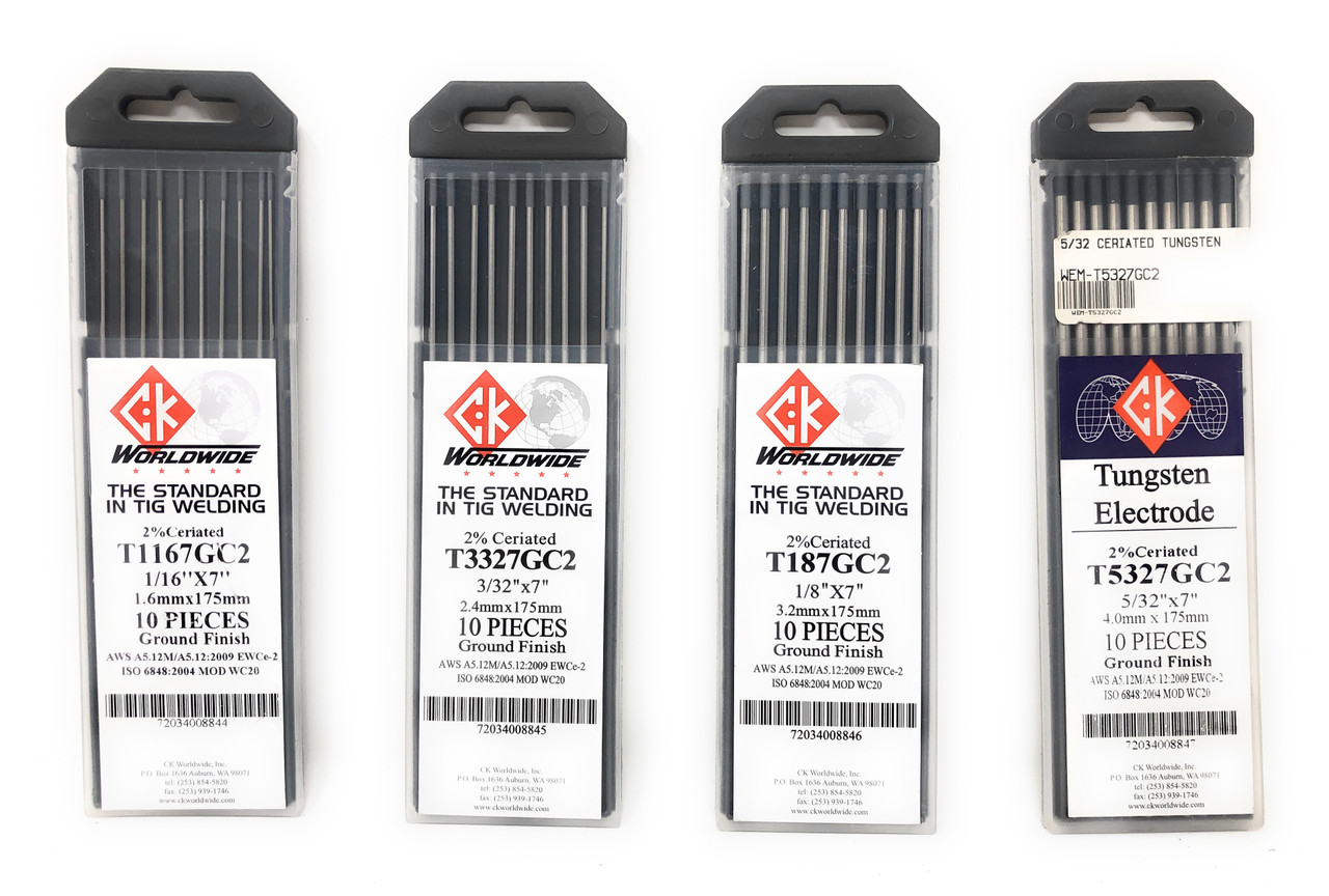 Tungsten 2 Ceriated (10pk) Welding Depot