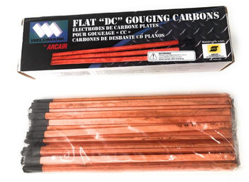 Arcair Gouging Rod 5/8" x  3/16" x 12" Flat DC Copper Coated Carbons