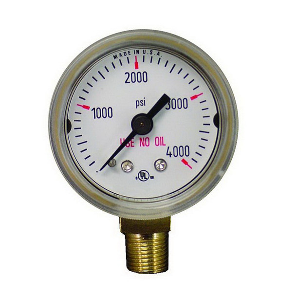 Weldmark 1-1/2" 4000 PSI Replacement Gauge