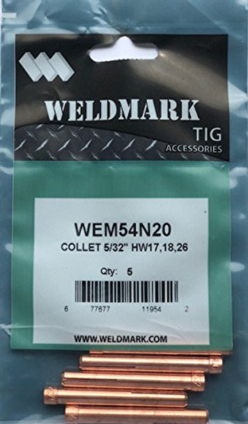 Weldmrk 54N20 Collet, 5/32", (4.0mm) | PKG = 5 by CK Worldwide