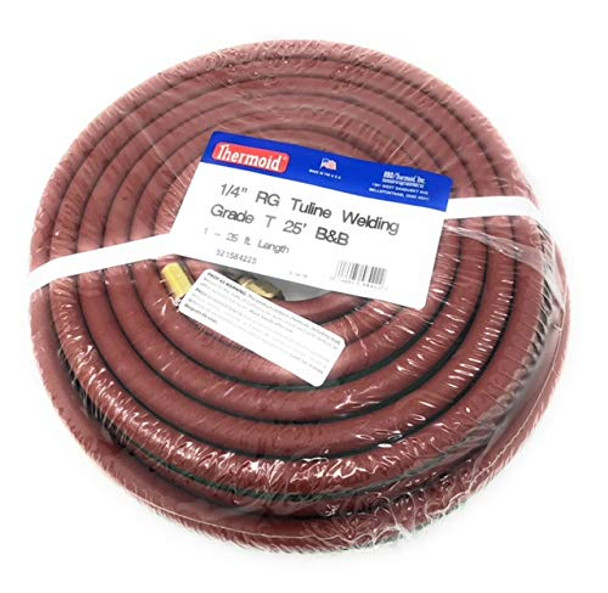 Twin Welding Hose, 1/4" Grade T, B&B 25 Feet