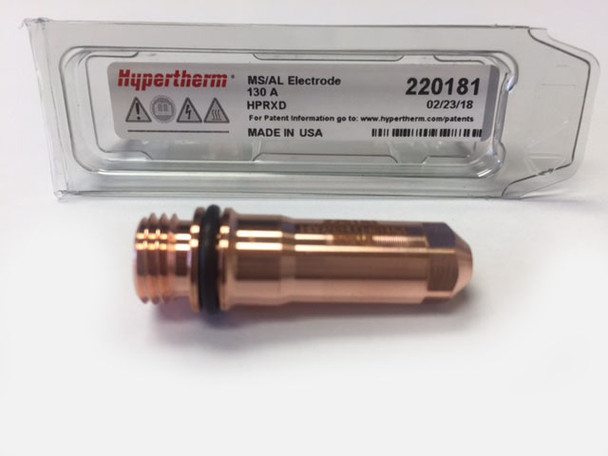 Hypertherm® Model 220181 130 Amp Air Electrode For HD3070 Plasma Torch