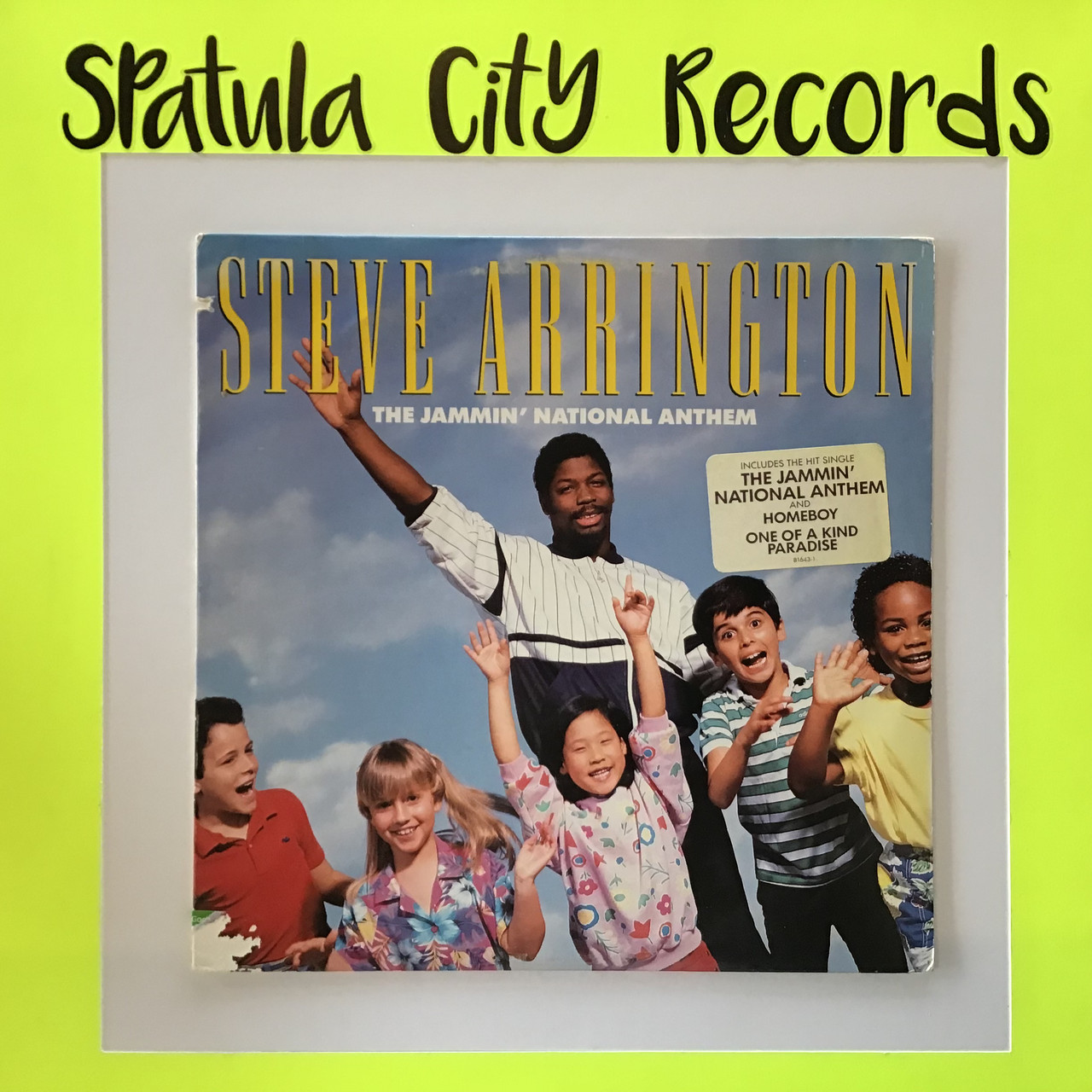 Steve Arrington - The Jammin' National Anthem - PROMO - vinyl record album LP