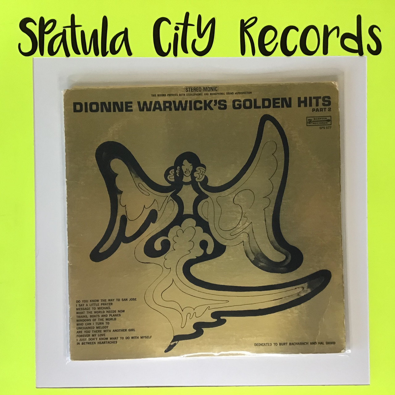 Dionne Warwick - Golden Hits Part II - vinyl record album LP