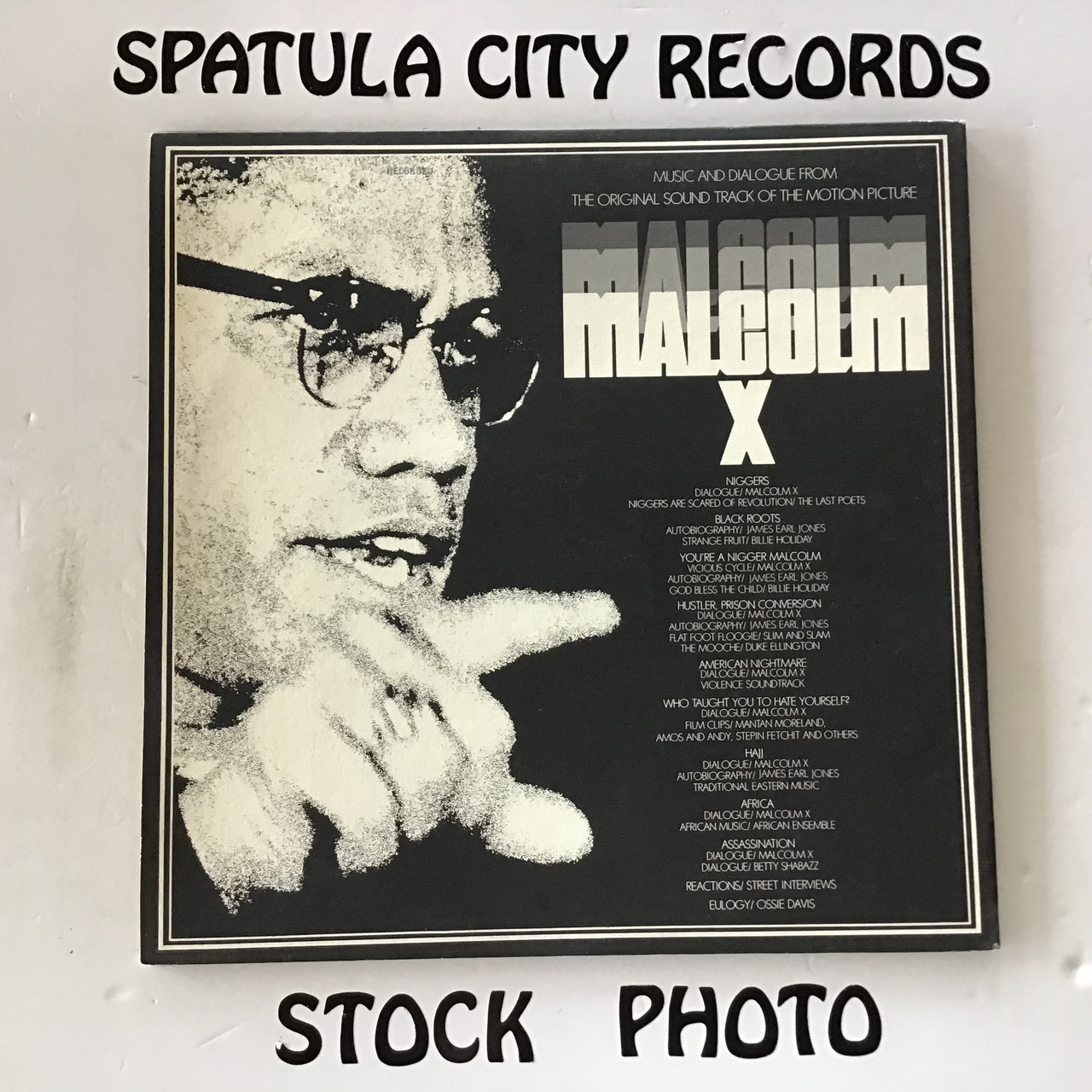 Malcolm X ( Music and Dialogue from The Original Sound Track of the Motion  Picture ) - soundtrack - WLP PROMO - vinyl record LP