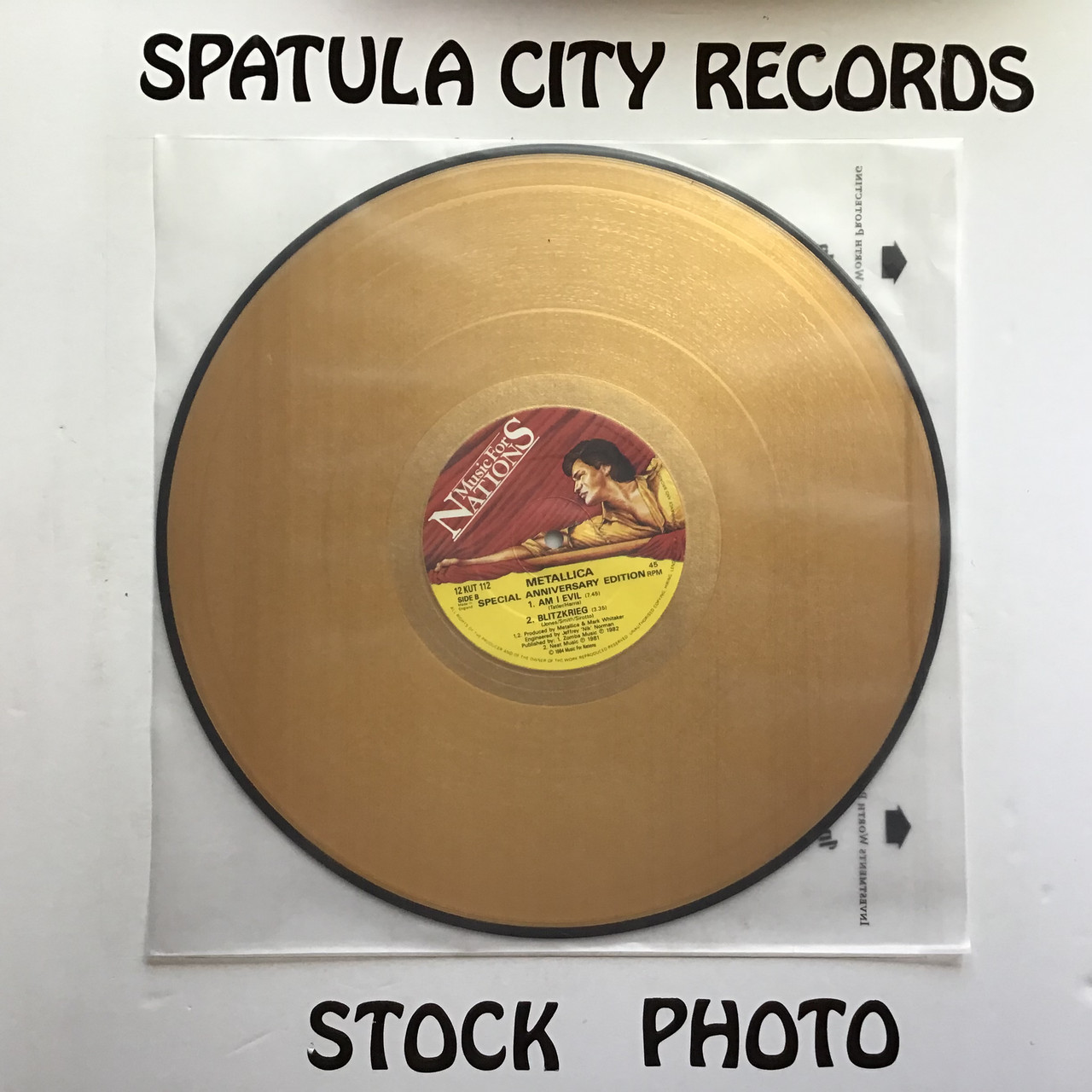 Metallica - Creeping Death - IMPORT - Gold Anniversay Edition 12" single vinyl record album LP