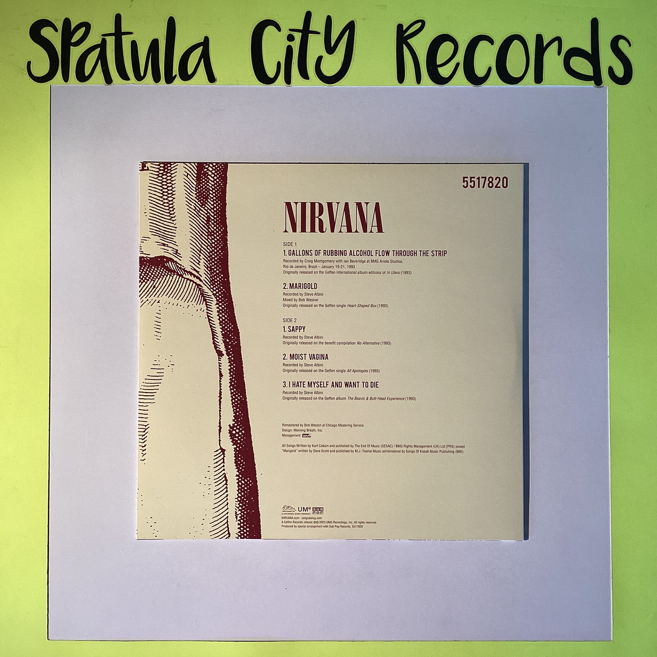 Nirvana - In Utero - vinyl record album  LP