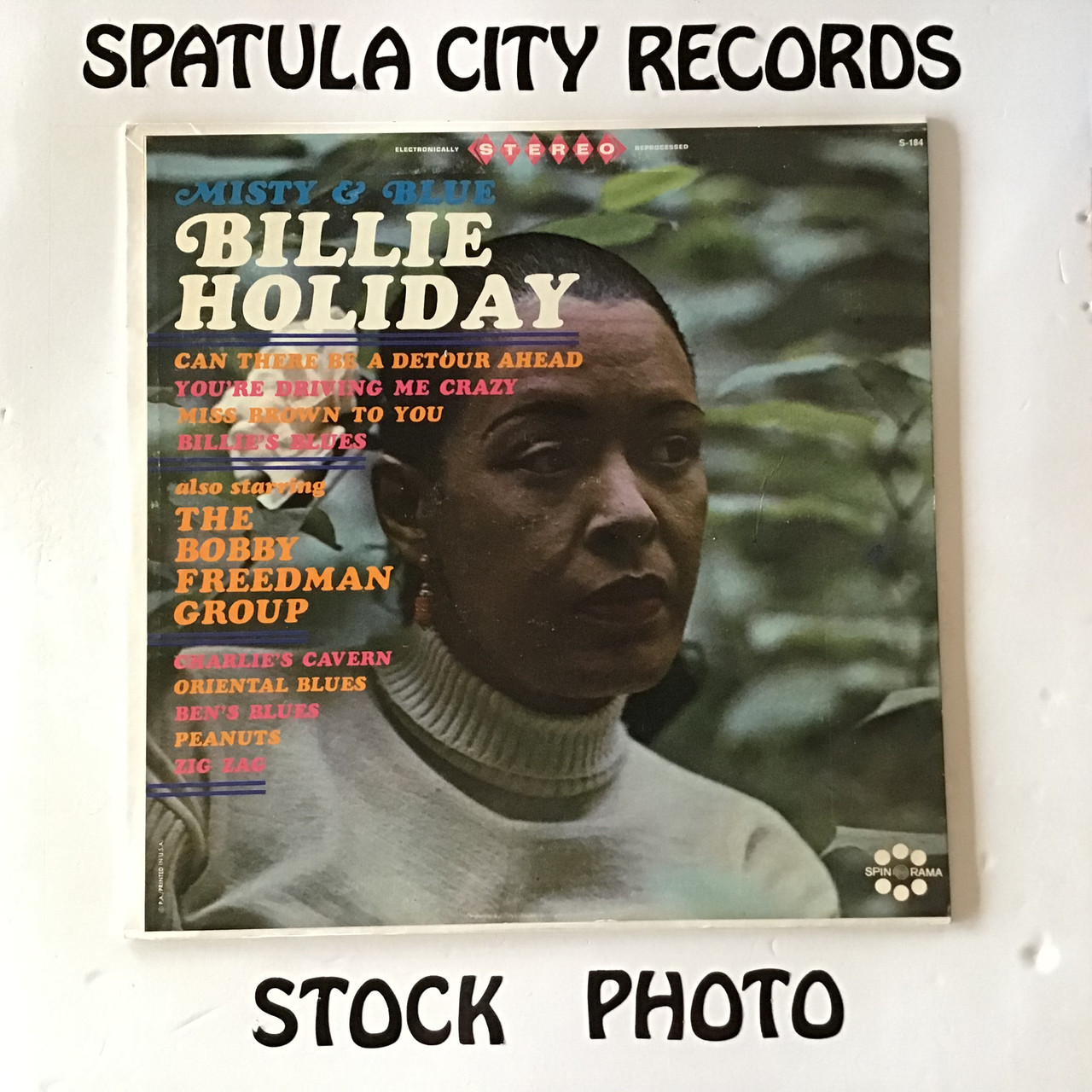 Billy Holiday also starring The Bobby Freedman Group - Misty and Blue - vinyl record LP