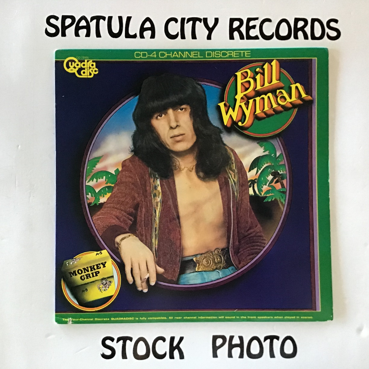 Bill Wyman - Monkey Grip QUADRADISC CD-4 Channel- vinyl record LP